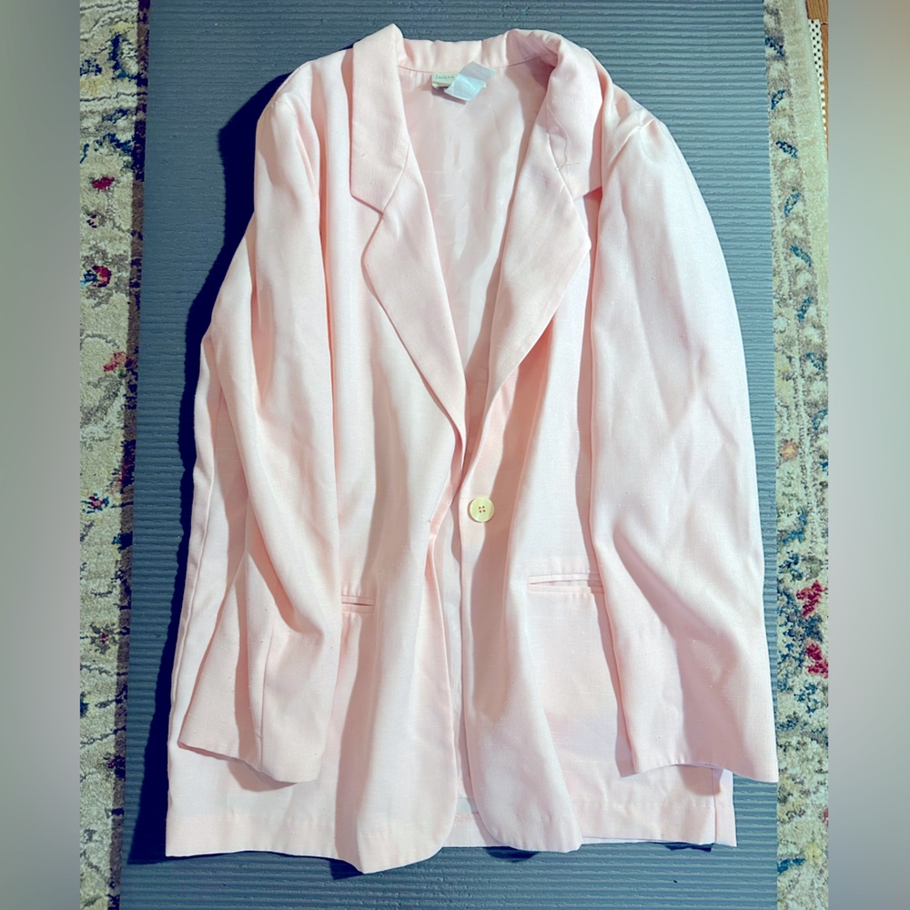 VINTAGE blazer oversized Barbie pink